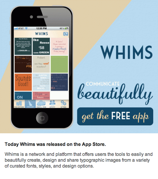 whims signup email